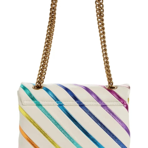 - Kurt Geiger London Large Kensington Rainbow Shoulder Bag - Picture 6 of 9